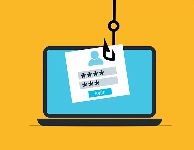 a fishing line stealing login information from a website