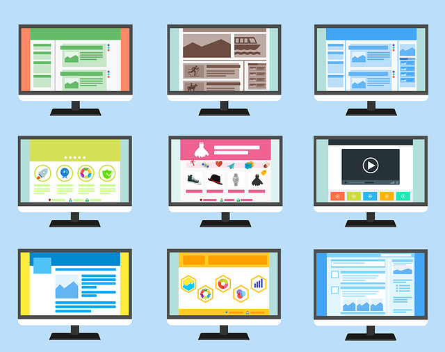 multiple screens of web content