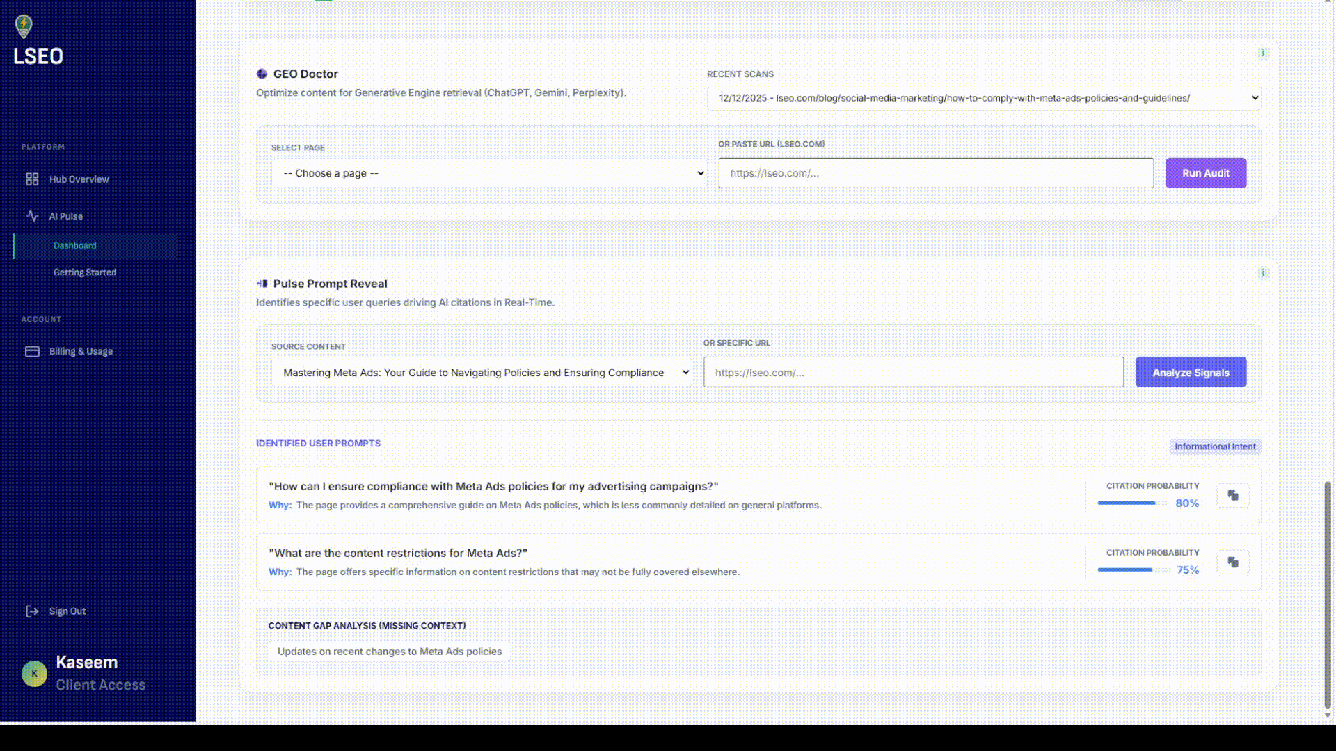 Dashboard Analytics